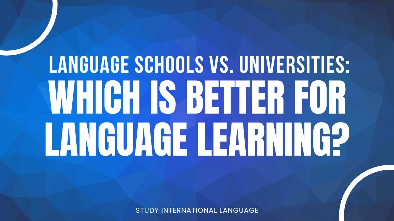 Language Schools vs. Universities: Which Is Better for Language Learning?